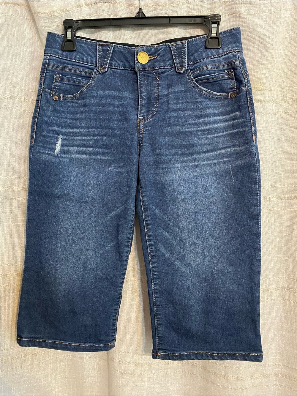 Democracy Absolution Denim Bermuda Shorts Medium Wash Blue Womens Size 4